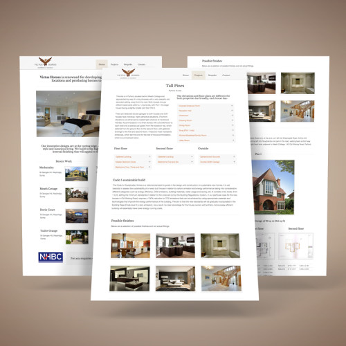 Victus Homes website